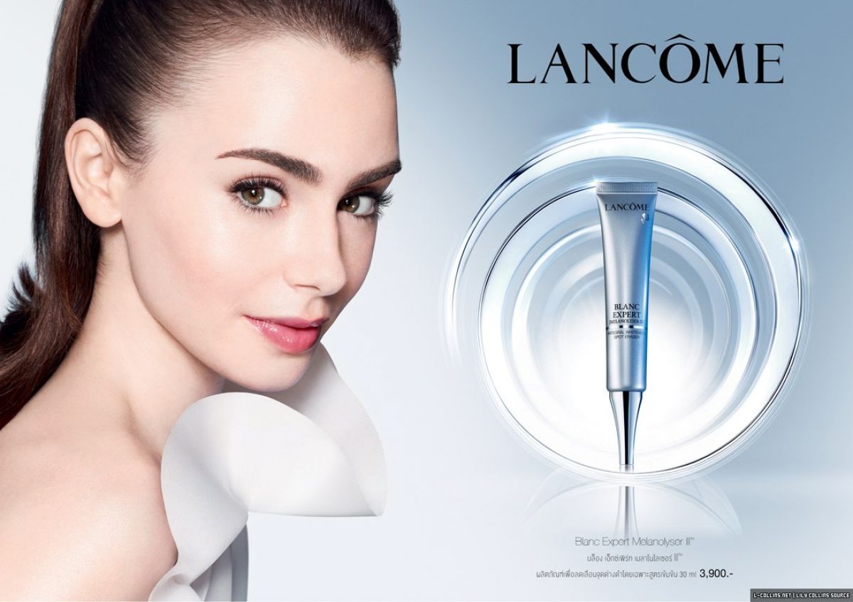 Lily Collins Lancome Promos Hawtcelebs