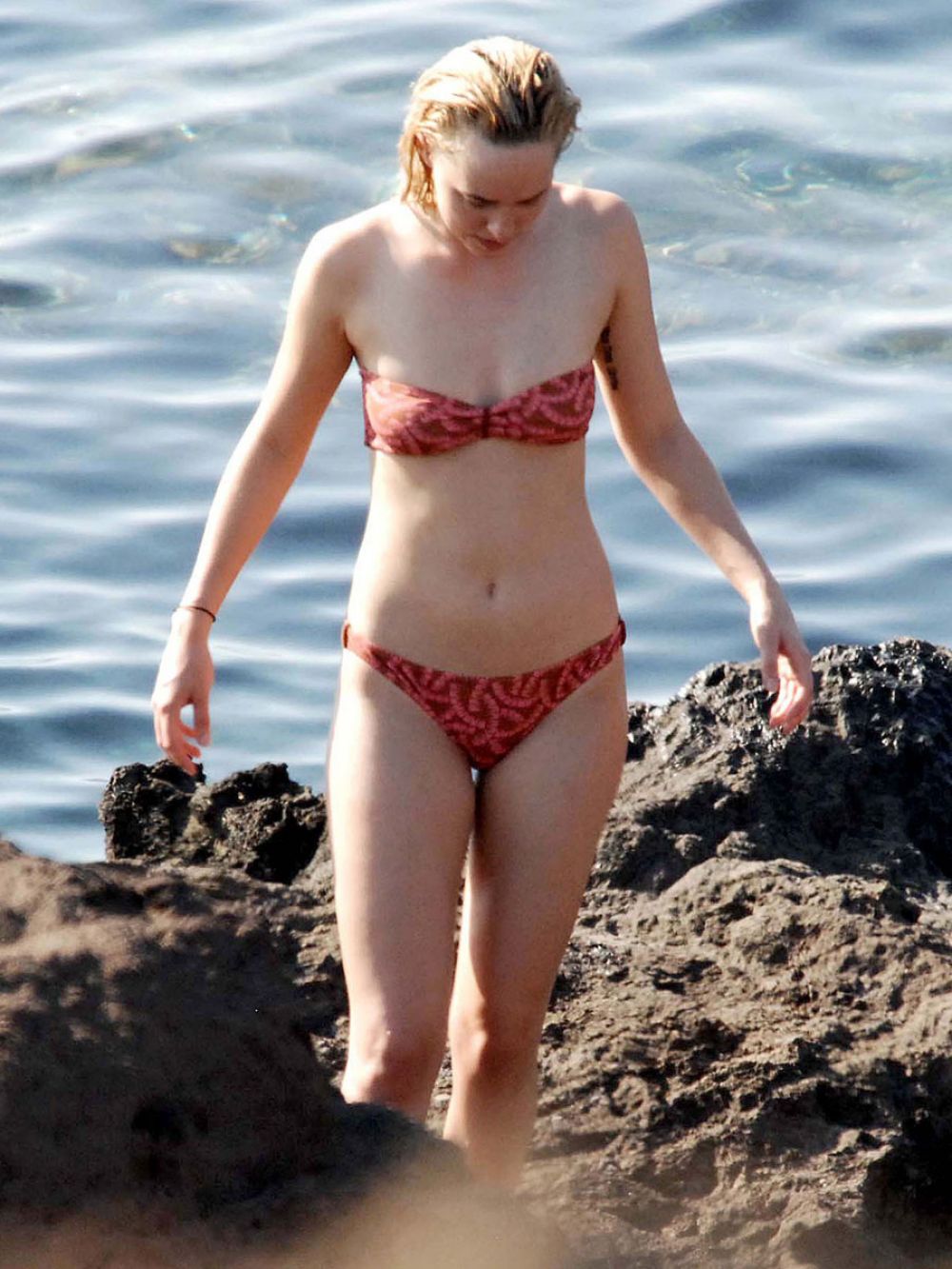 Dakota Johnson In Bikini At A Beach In Sicily Hawtcelebs