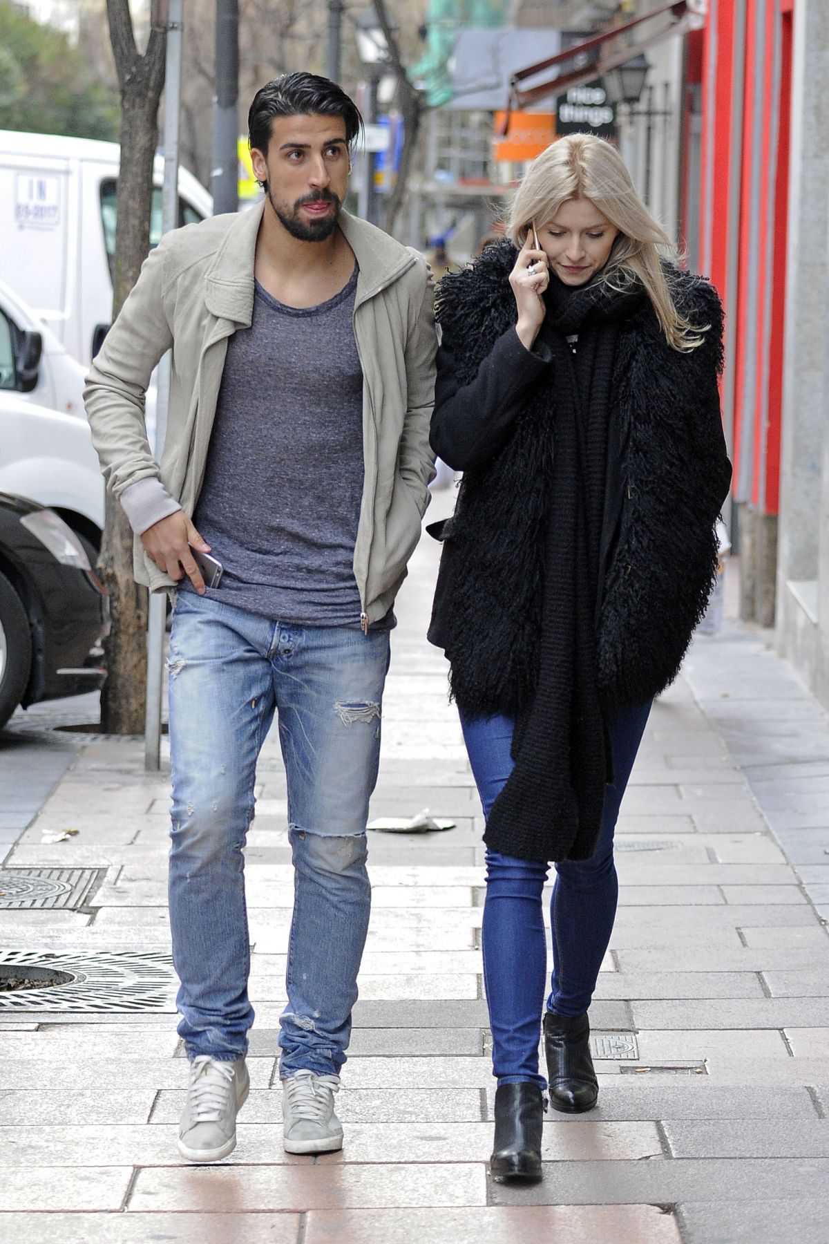 Lena Gercke And Sami Khedira Out Shopping In Madrid Hawtcelebs