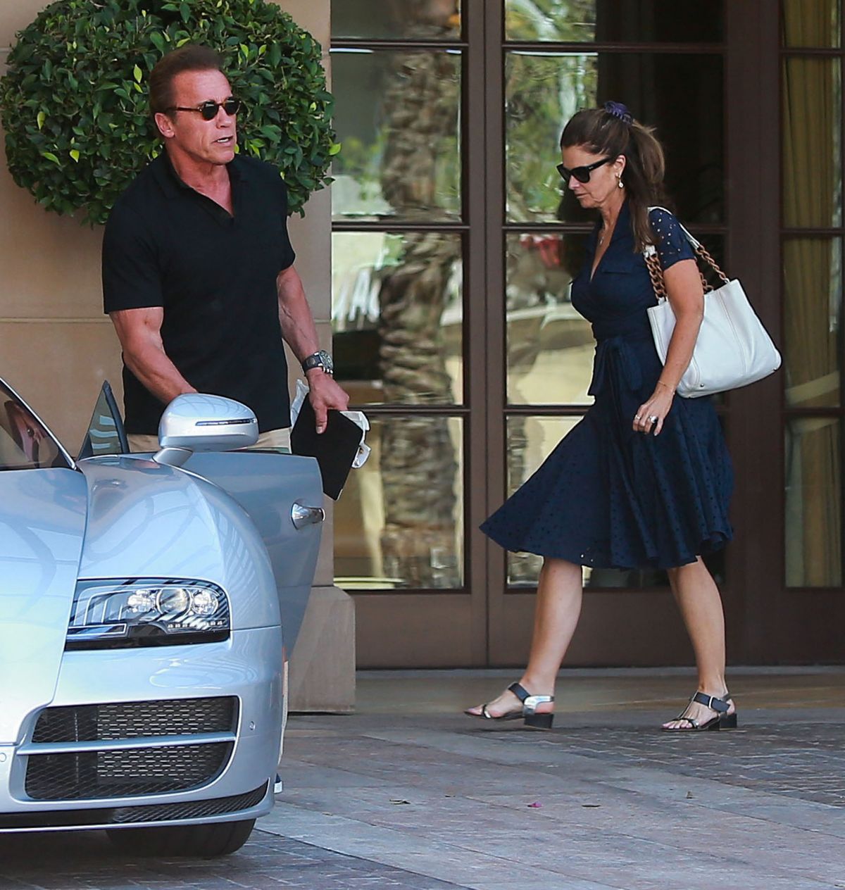 Maria Shriver And Arnold Schwarzenegger Leaves A Hotel For Schwarzeneggers 68th Birthday 3801