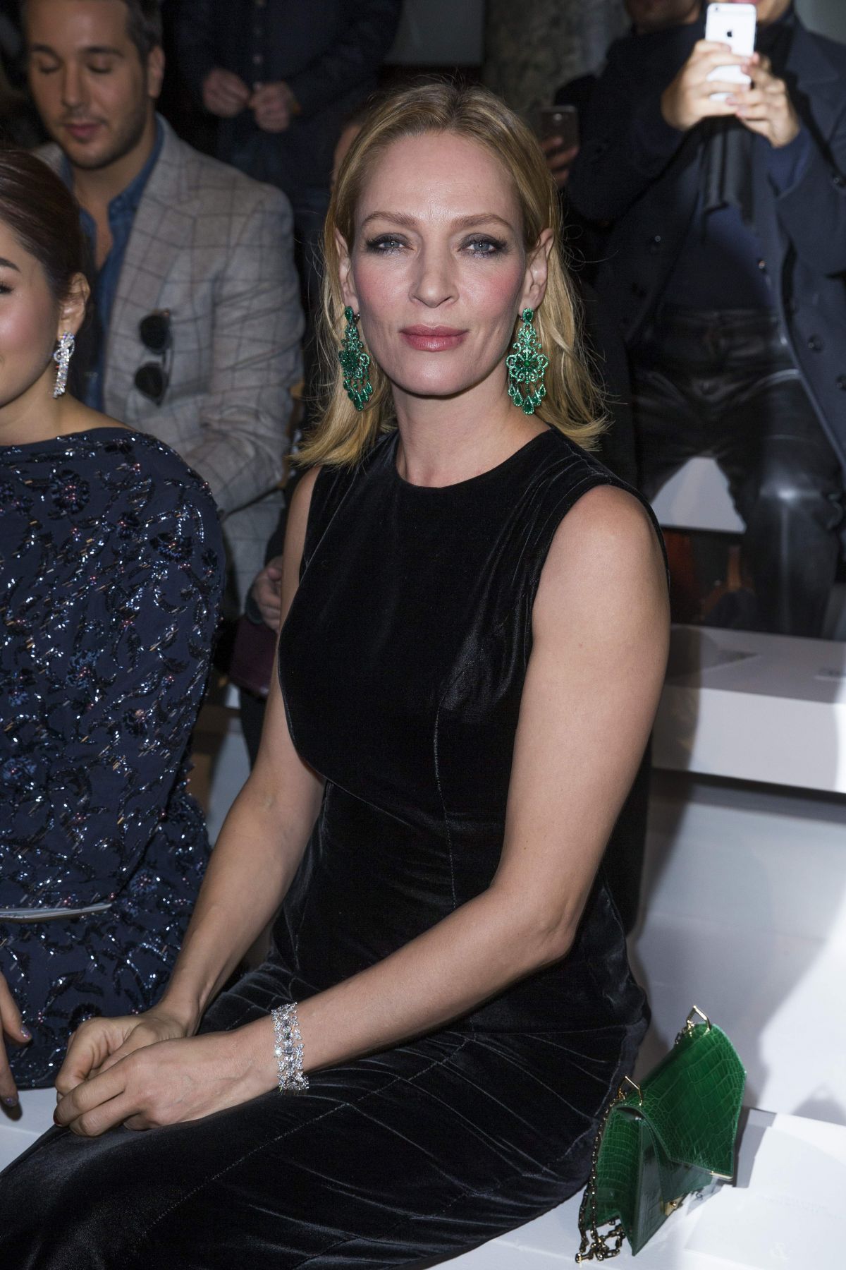 Uma Thurman At Ralph And Russo Haute Couture Springsummer 2016 Fashion Show In Paris 01252016 