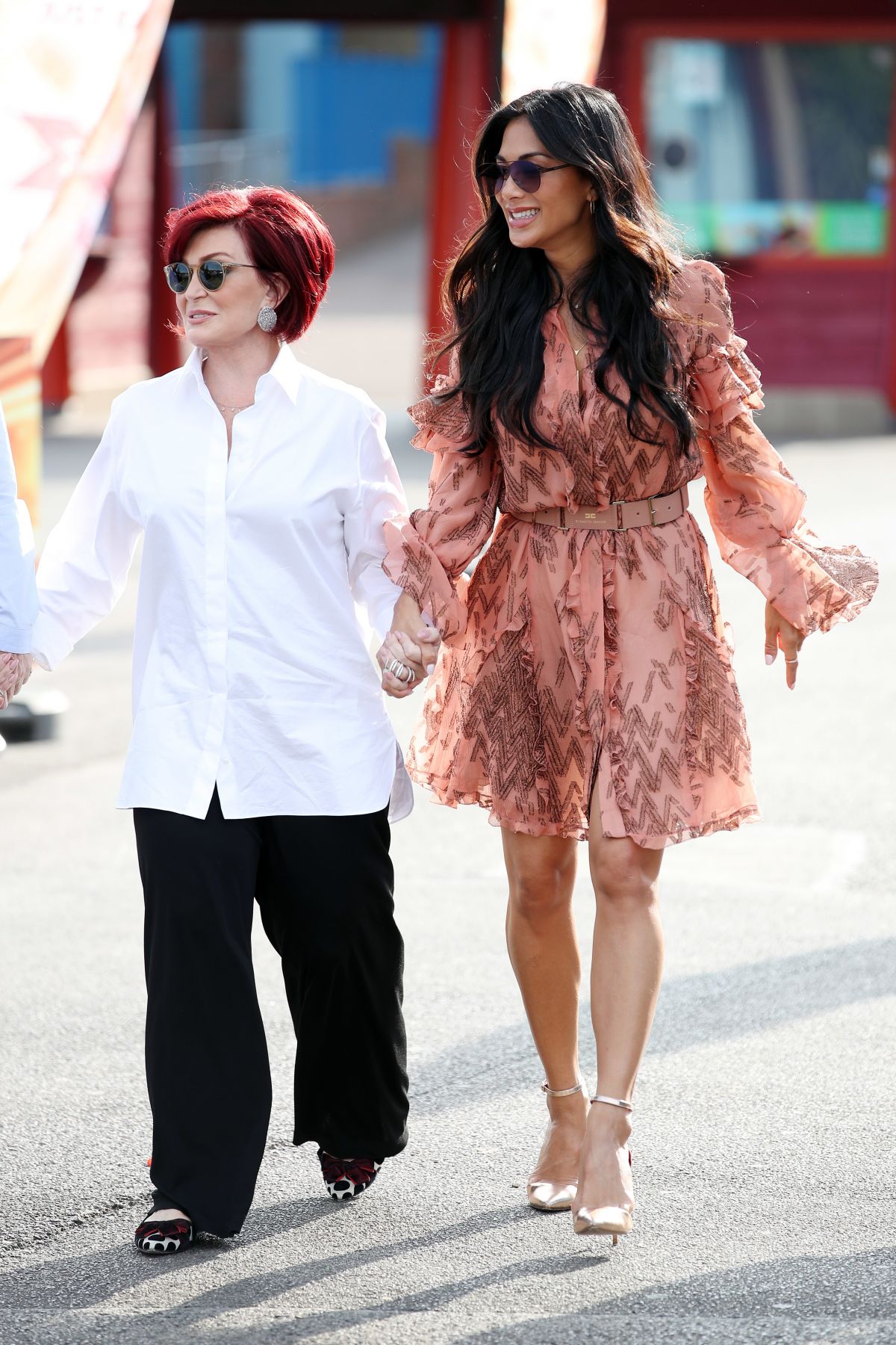 Nicole Scherzinger And Sharon Osbourne At The X Factor Auditions In Surrey 07092017 Hawtcelebs
