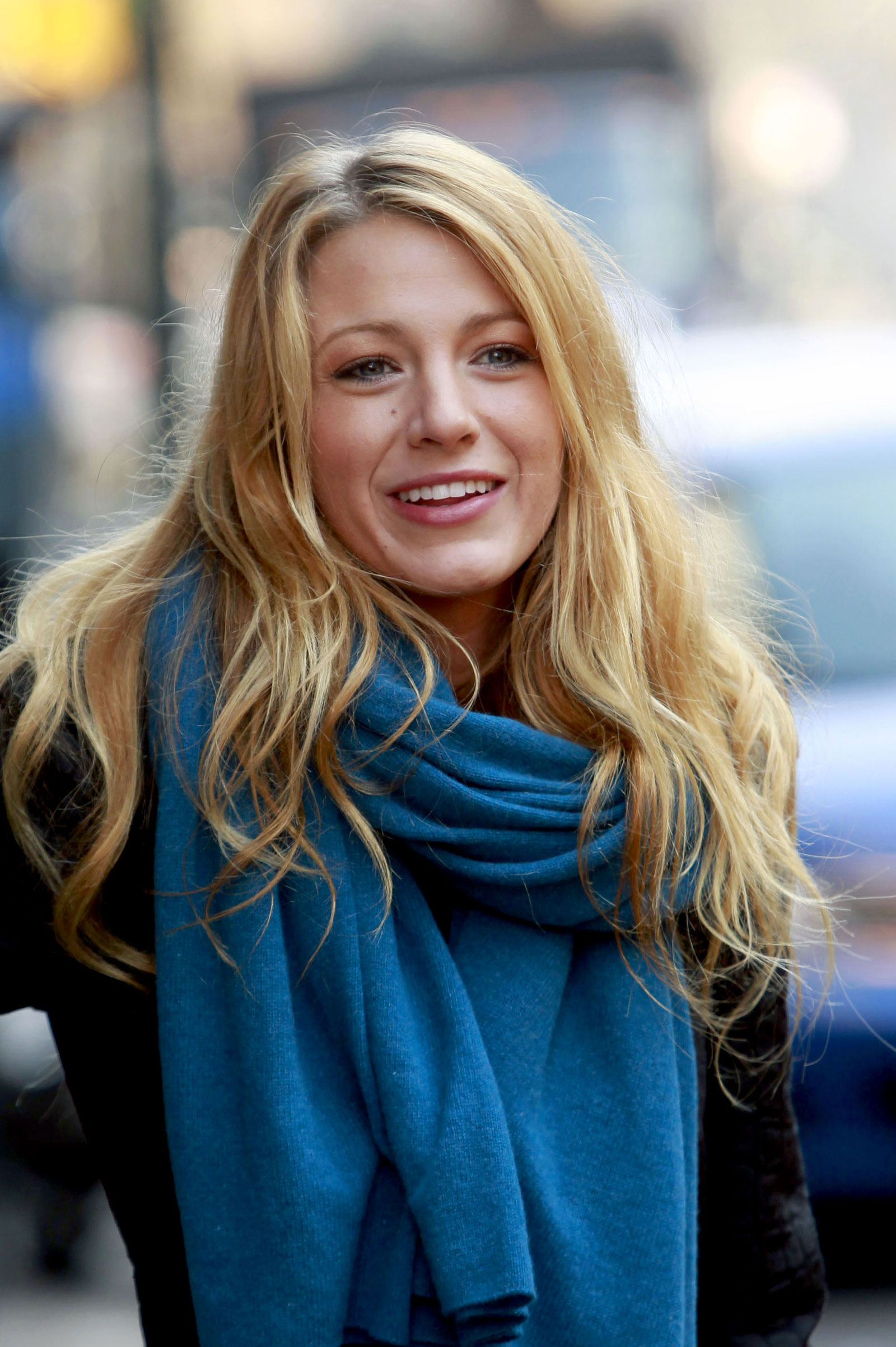 Blake Lively at The Gossip Girl Set in New York – HawtCelebs