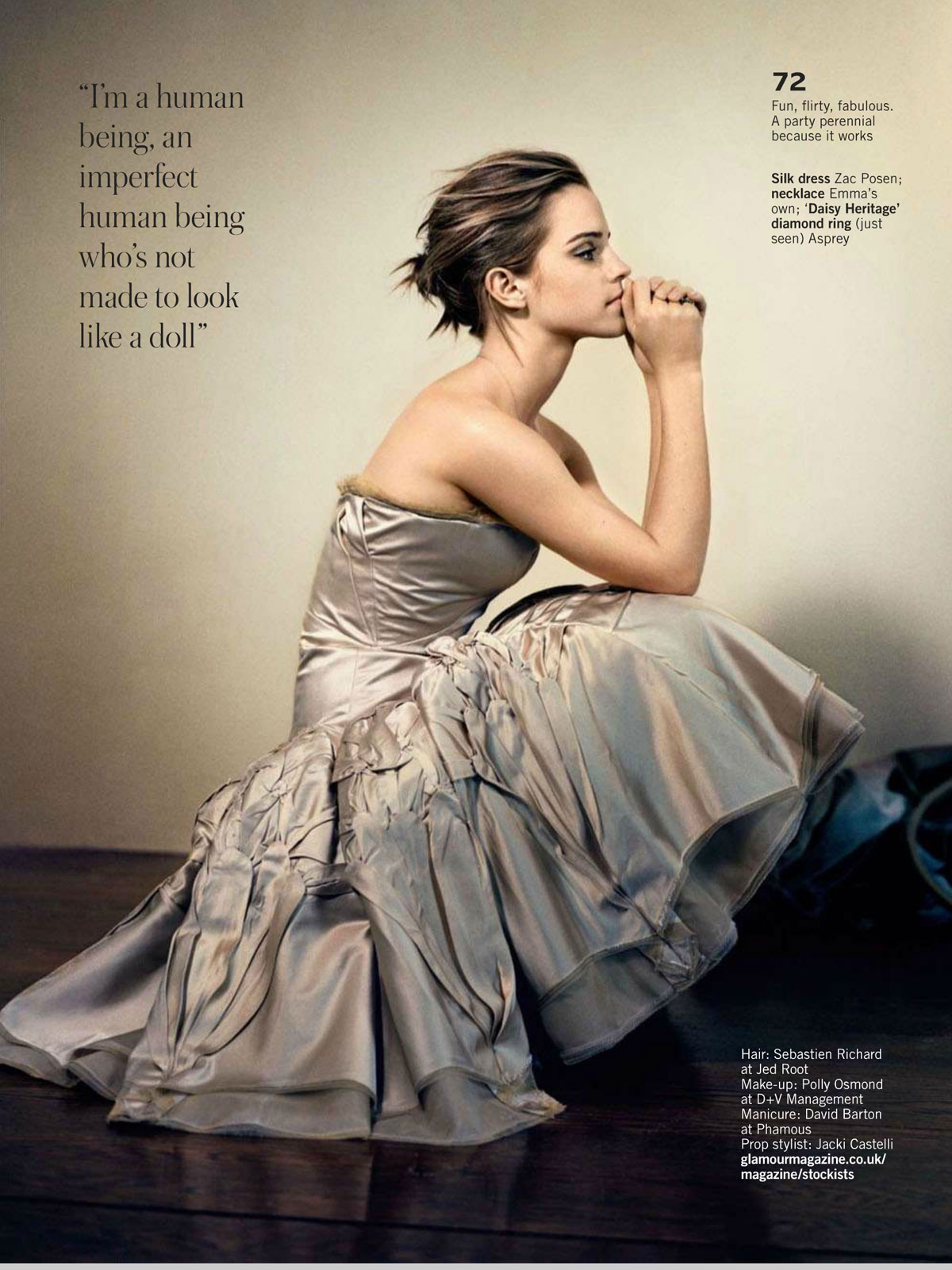 Emma Watson In Glamour Magazine Uk October 2012 Issue Hawtcelebs