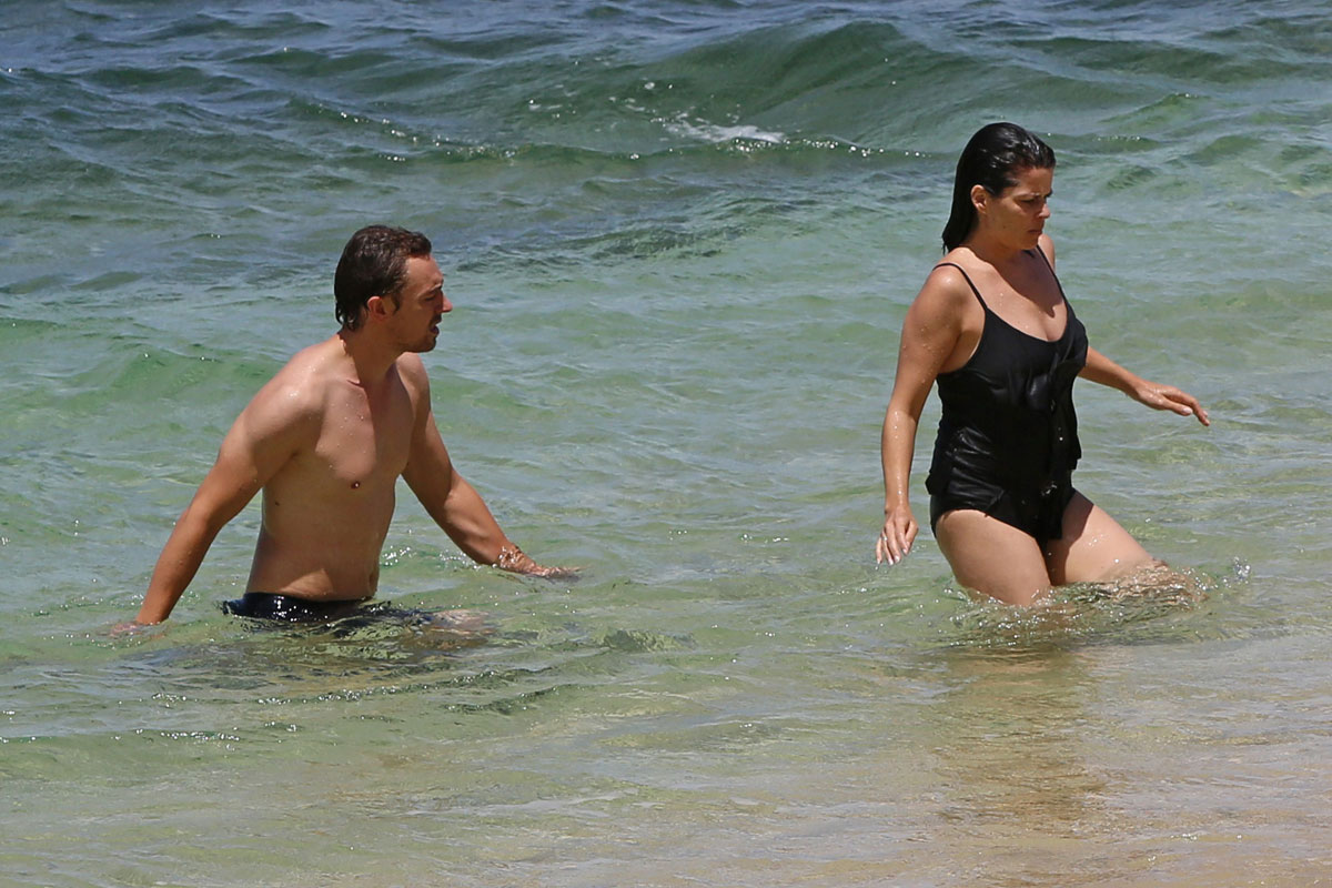 Neve campbell bathing suit