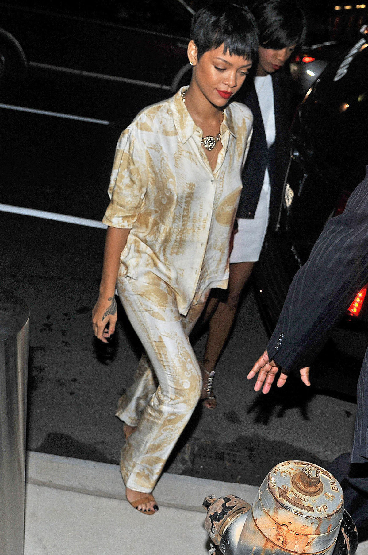 RIHANNA at Opening of the 40-40 Club at Barclays Center in the Brooklyn ...