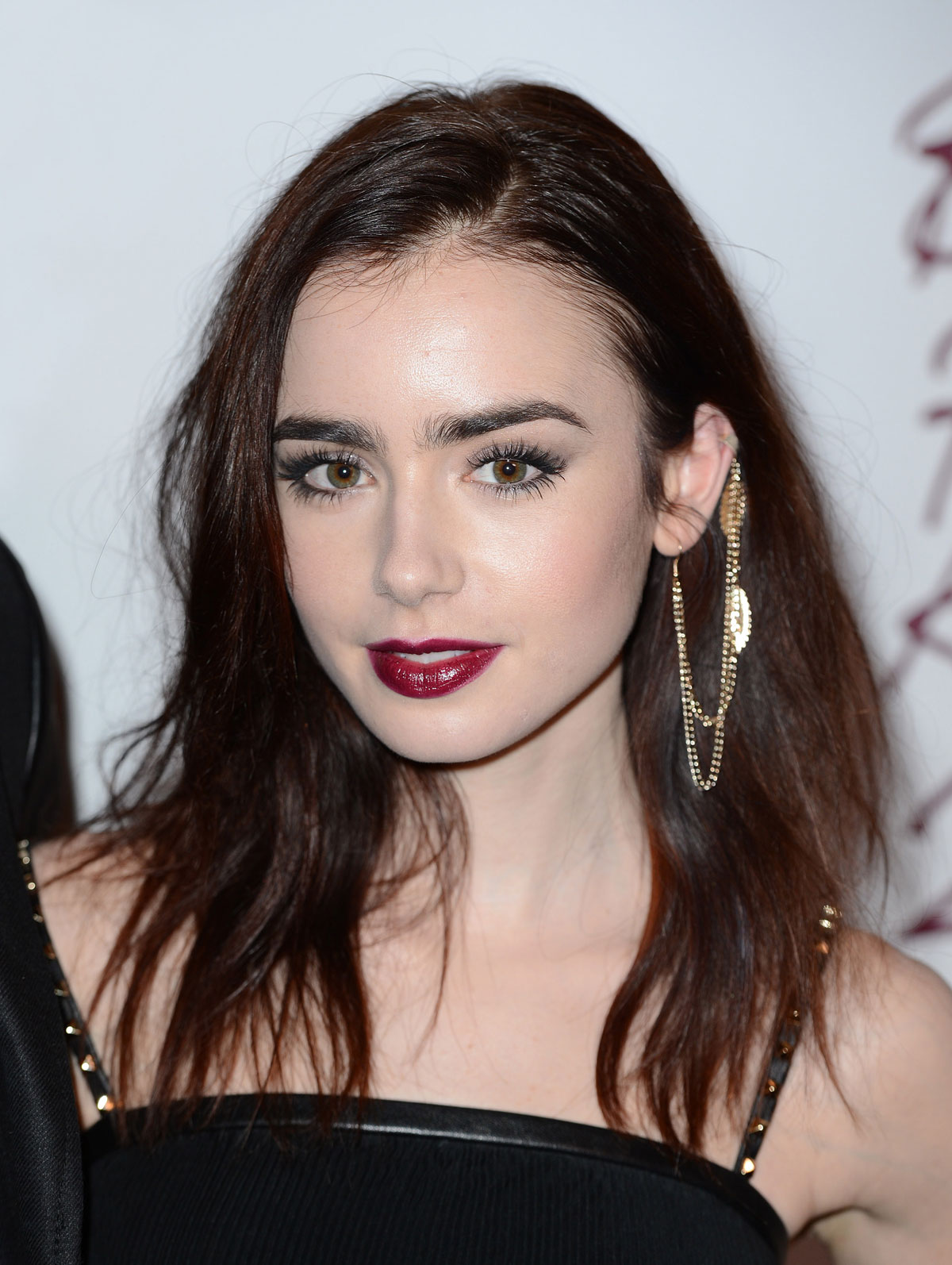 LILY COLLINS at 2012 British Fashion Awards at the Savoy Hotel in ...