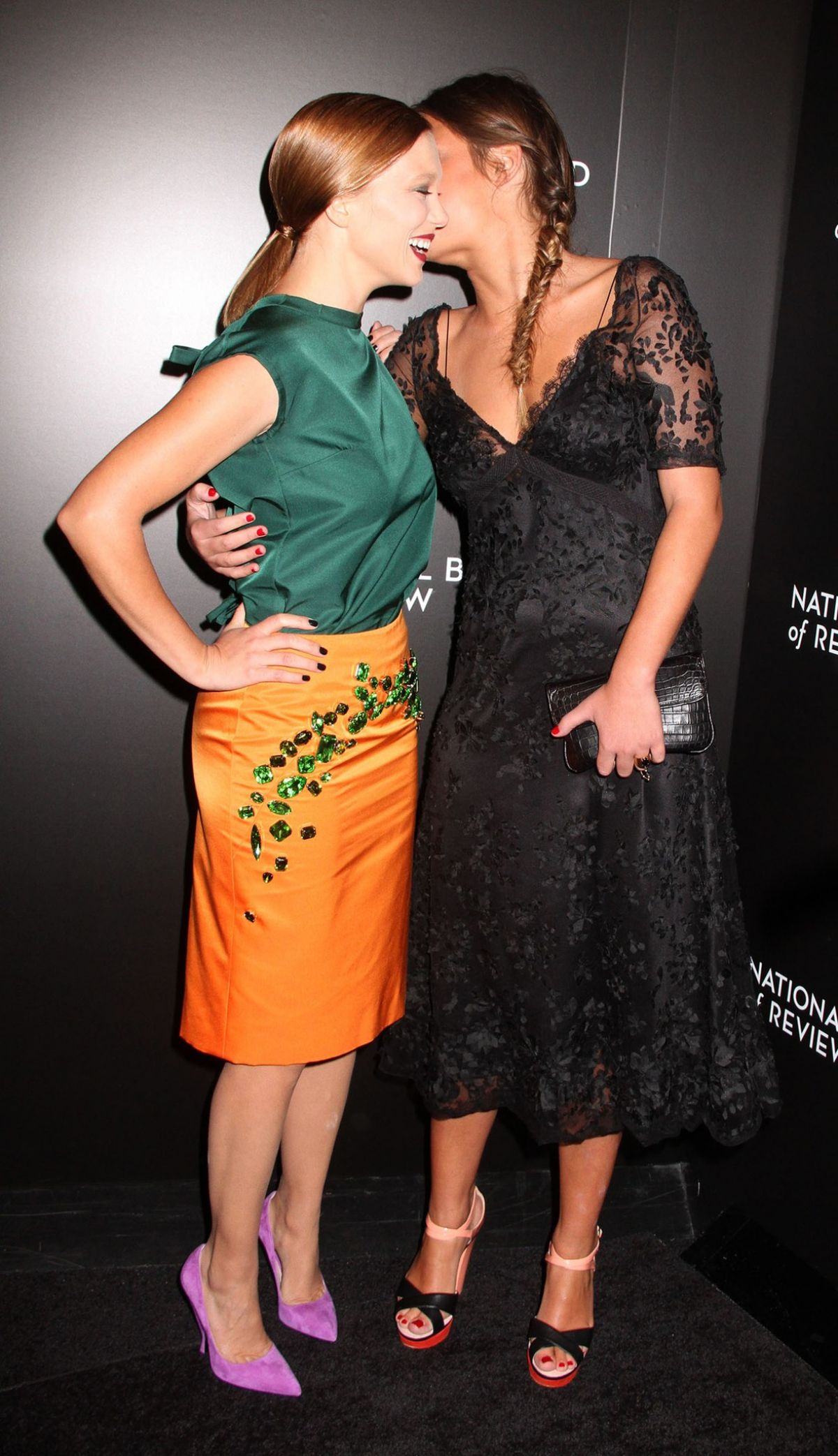 LEA SEYDOUX and ADELE EXARCHOPOULOS at 2014 National Board ...
