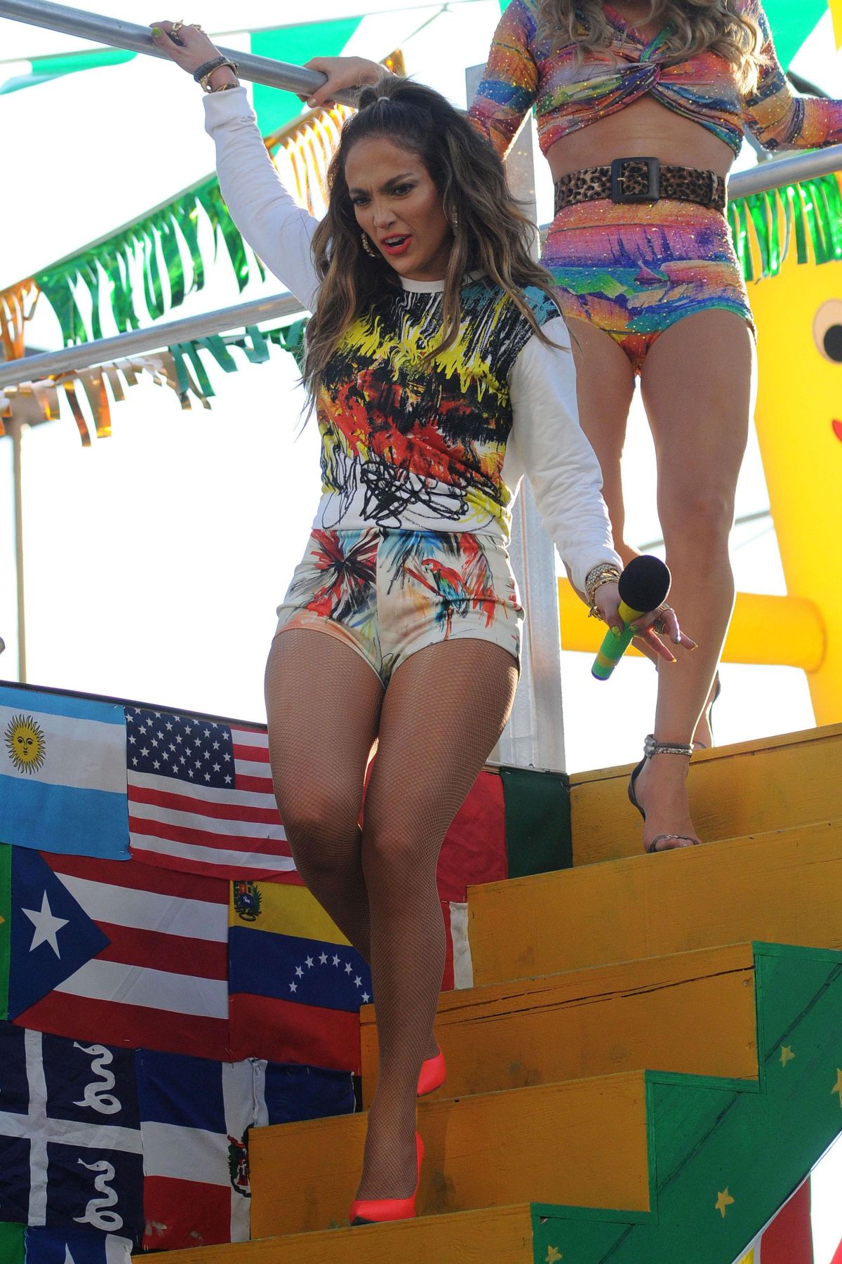 Jennifer Lopez On The Set Of Fifa World Cup Music Video In Fort Lauderdale Hawtcelebs