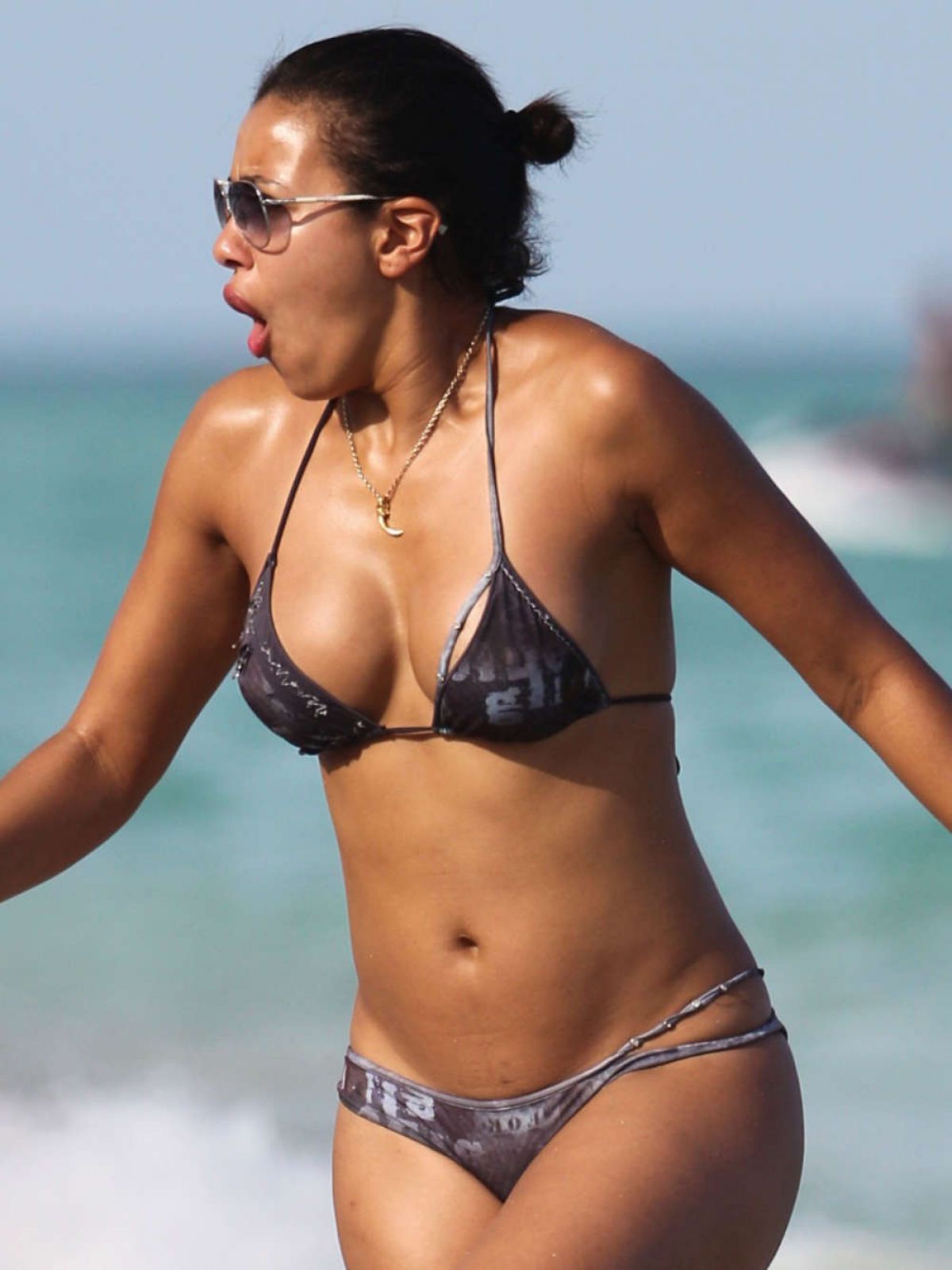 Julissa Bermudez In Bikini At A Beach In Miami Hawtcelebs