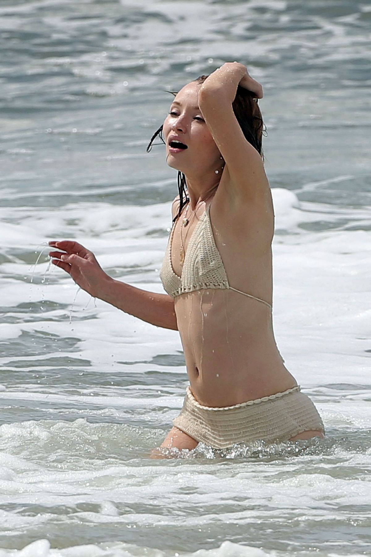 Emily Browning In Bikini On The Set Of The Shangri La