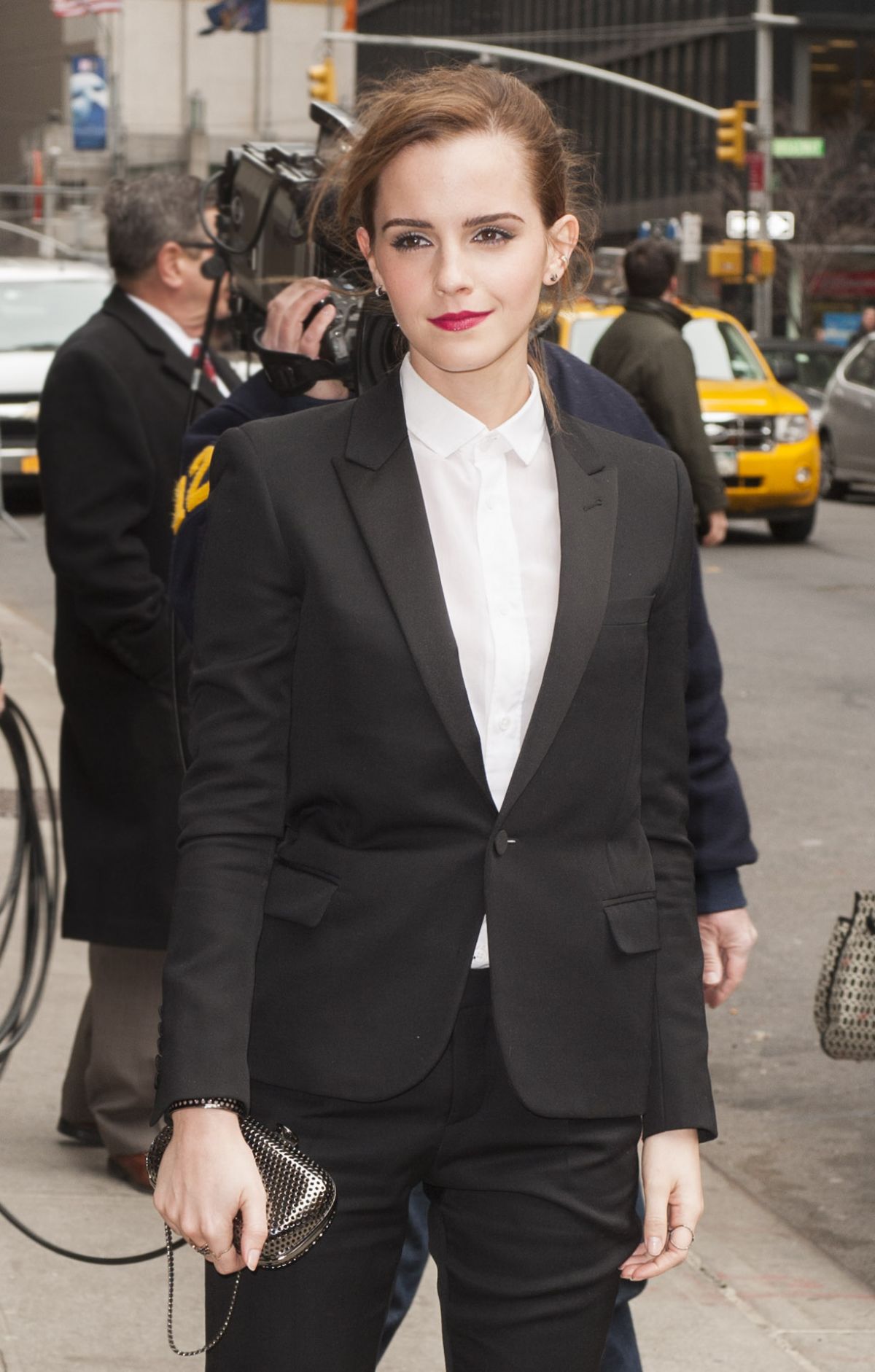 Emma Watson Arrives At Late Show With David Letterman Hawtcelebs