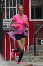 KARLIE KLOSS on the Set of New Nike Running Shoes Photoshoot