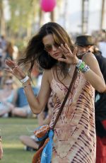 ALESSANDRA AMBROSIO Out and About at Coachella Festival