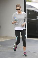 ASHLEY GREENE in Leggings Leaves a Gym in West Hollywood
