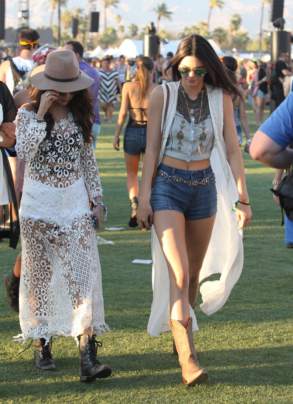 SELENA GOMEZ and Friends Out and About at Coachella HawtCelebs