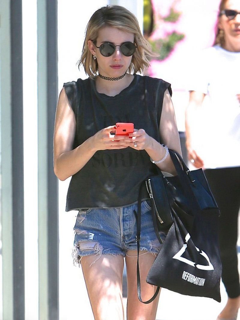 Emma Roberts In Daisy Dukes Out In Los Angeles Hawtcelebs 0903