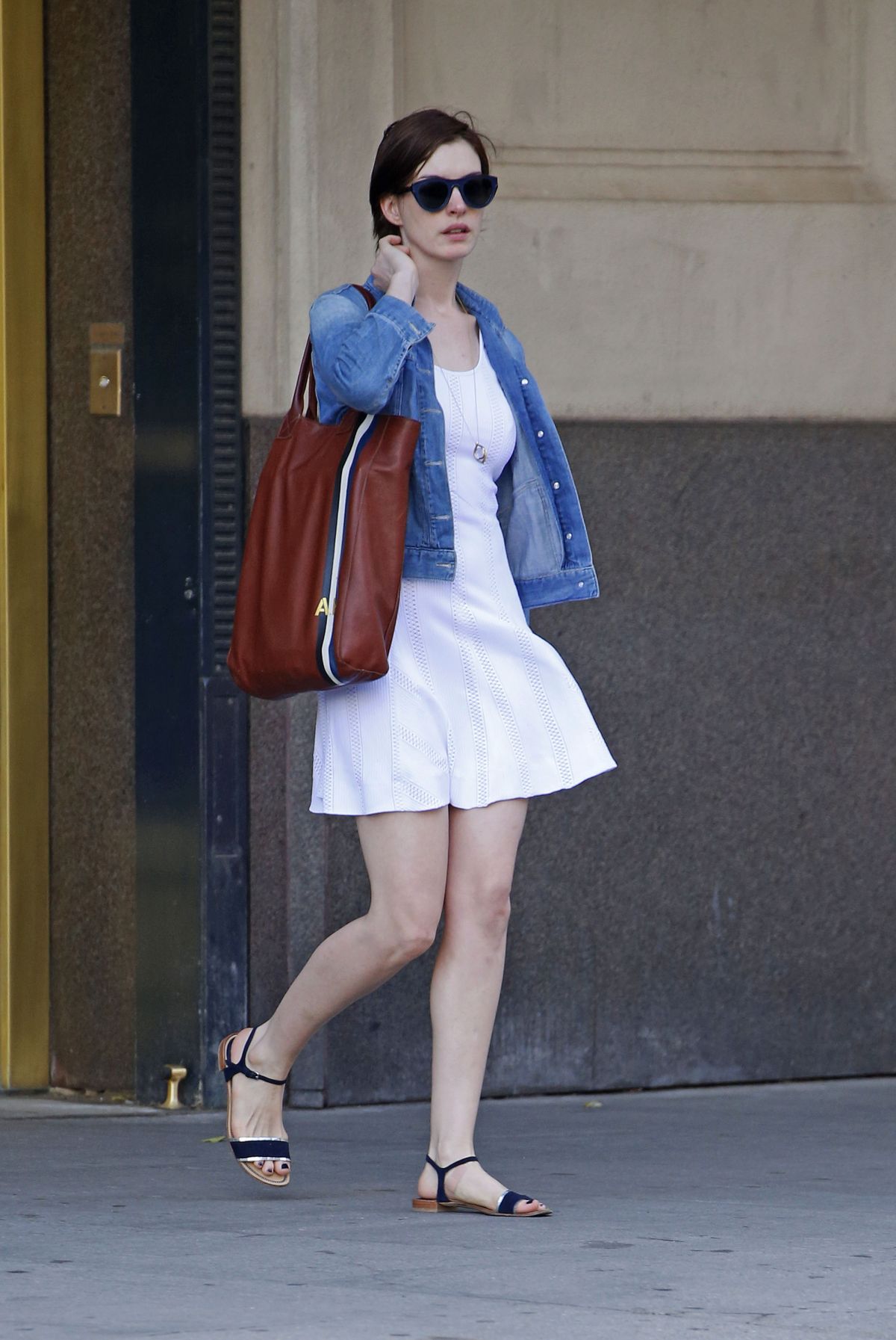 ANNE HATHAWAY Out and About in New York – HawtCelebs