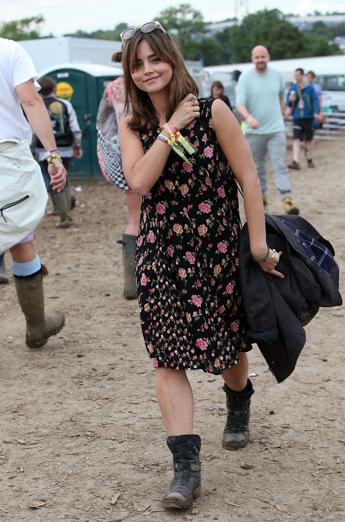 JENNA LOUISE COLEMAN at Glastonbury Festival – HawtCelebs