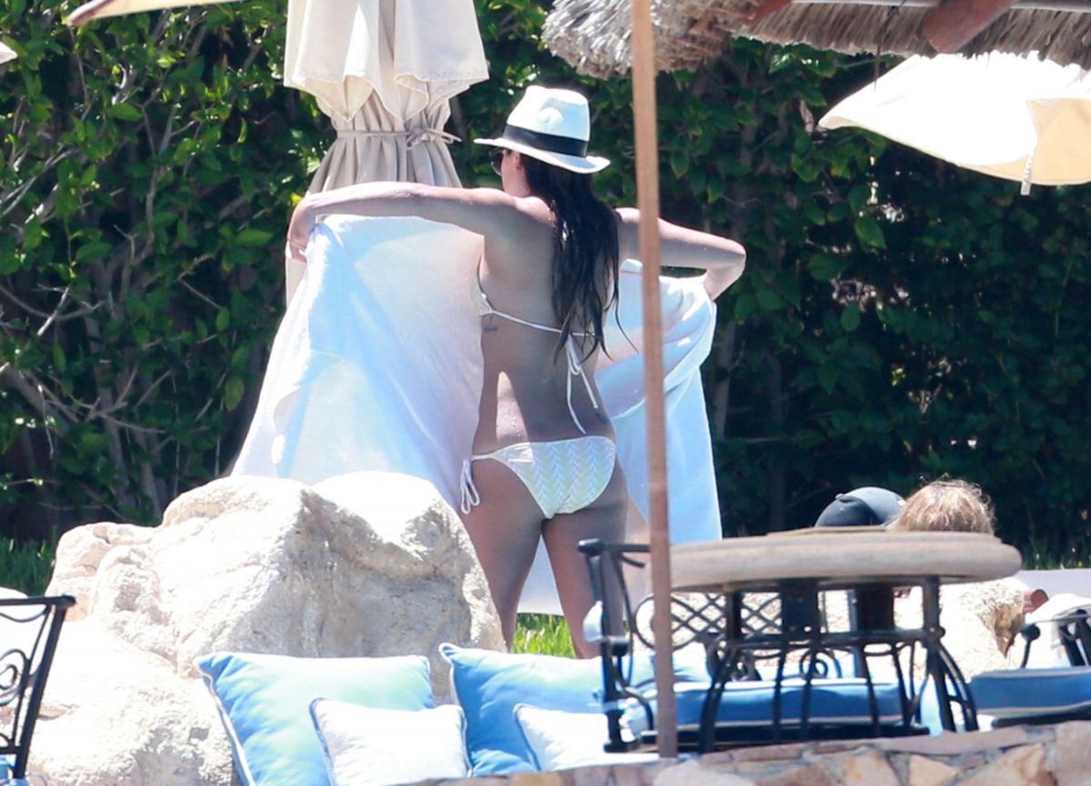 Lea Michele In Bikini At A Pool In Cabo San Lucas Hawtcelebs 