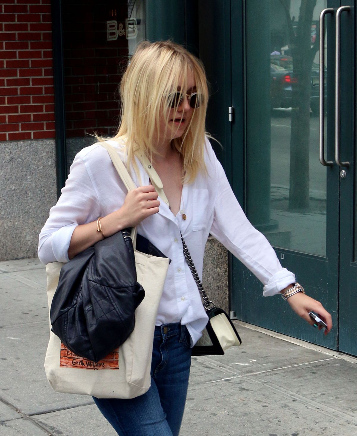 DAKOTA FANNING Out and About in New York – HawtCelebs