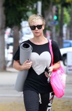 KALEY CUOCO Heading to Yoga Class in Studio City