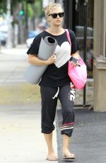 KALEY CUOCO Heading to Yoga Class in Studio City