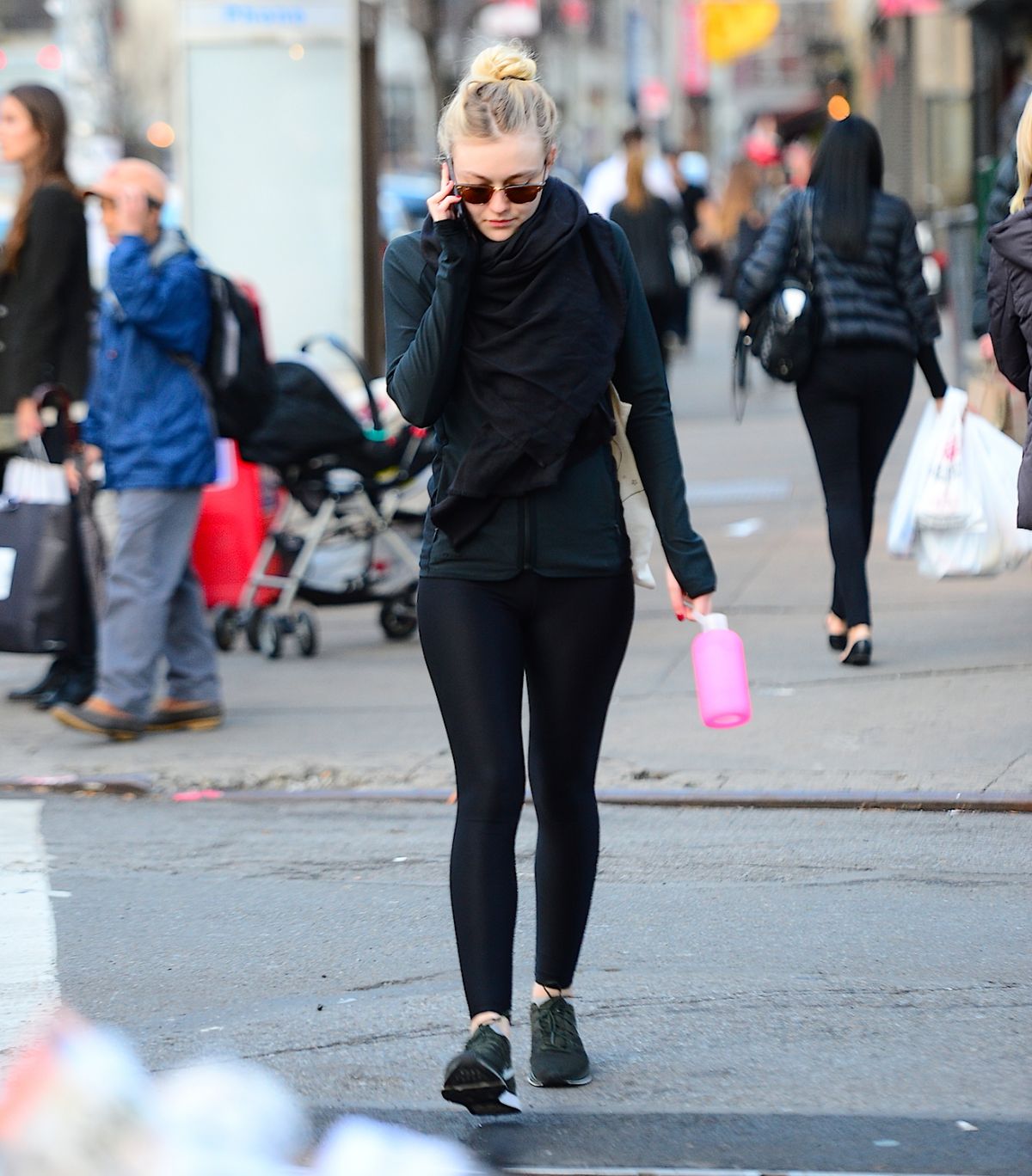 DAKOTA FANNING in Tights Out and About in New York – HawtCelebs