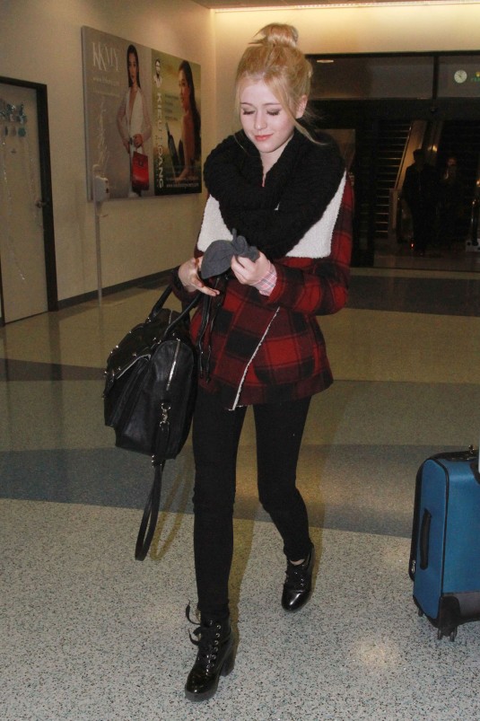 KATHERINE MCNAMARA Arrives at Los Angeles International Airport