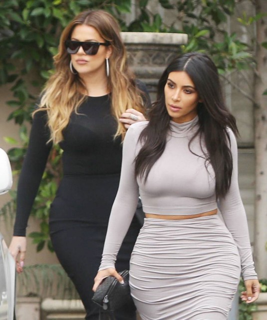 KIM and KHLOE KARDASHIAN Out and About in Los Angeles – HawtCelebs