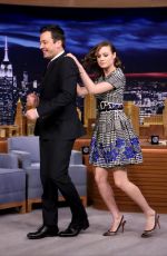 BRIE LARSON at The Tonight Show with Jimmy Fallon