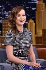 BRIE LARSON at The Tonight Show with Jimmy Fallon
