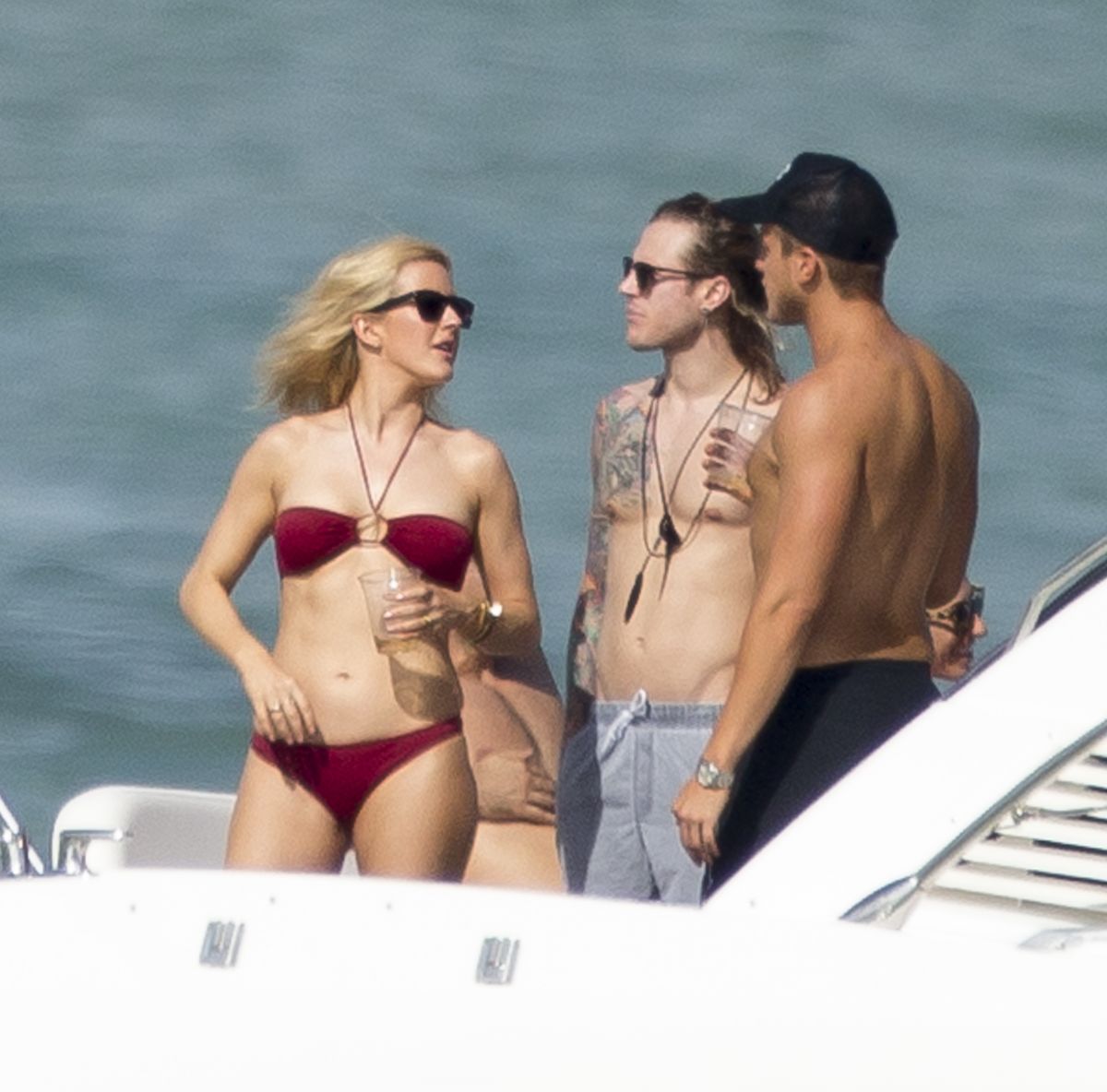Ellie Goulding In Bikini On A Yacht In Miami Hawtcelebs