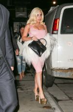 LADY GAGA Leaves a Bachelorette Party in New York