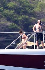 TAYLOR SWIFT in Bikini at a Boat in Maui