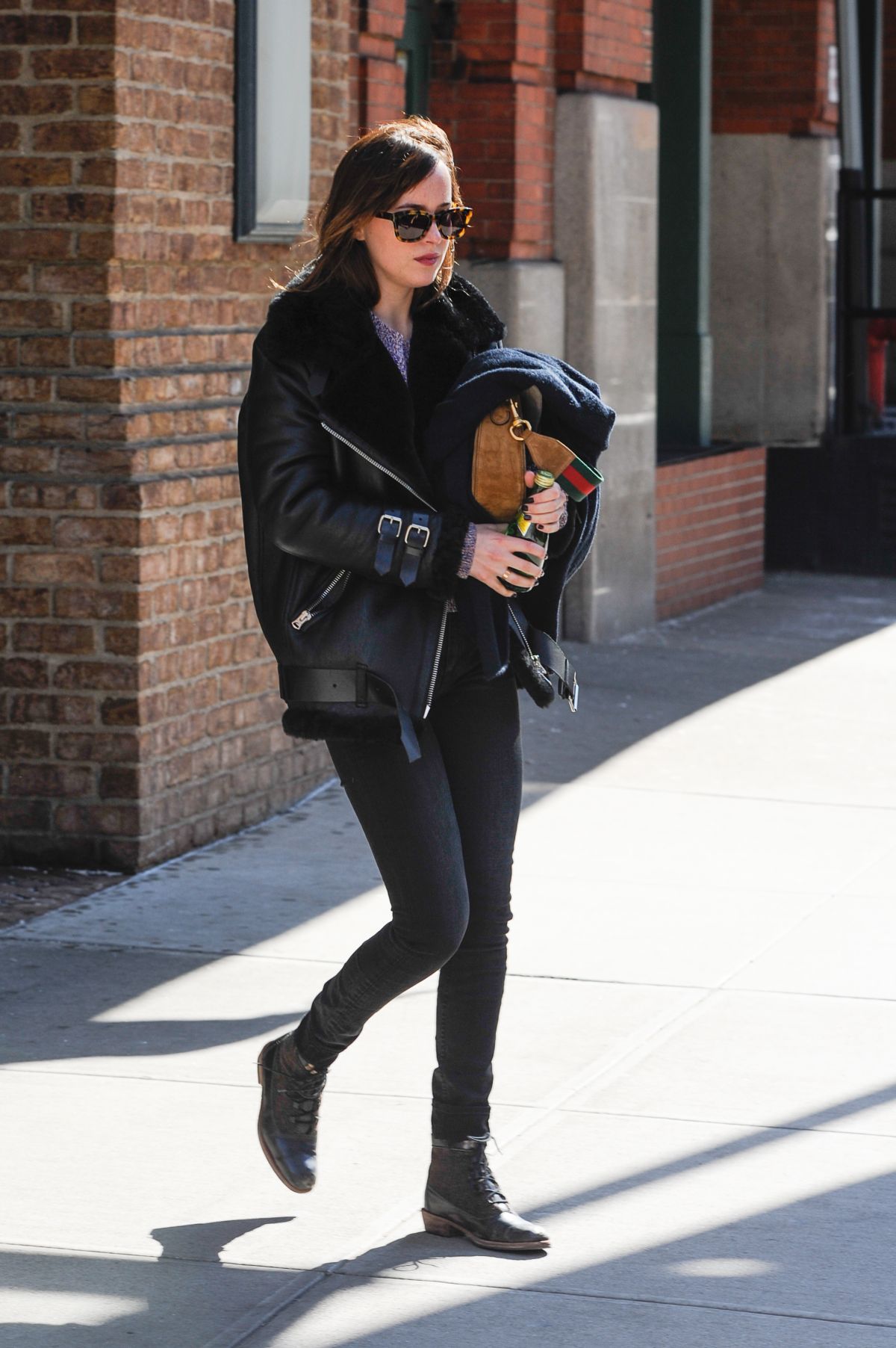 Dakota Johnson Leaves Her Hotel In New York Hawtcelebs 