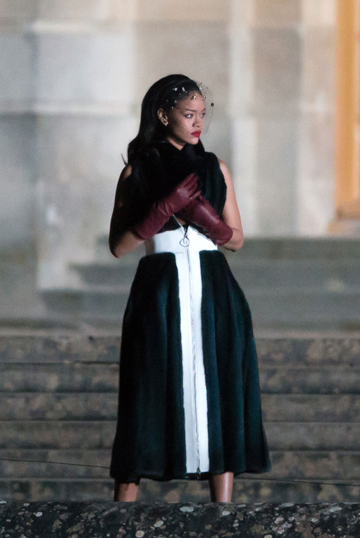 RIHANNA on the Set of a Photoshoot in Versailles – HawtCelebs