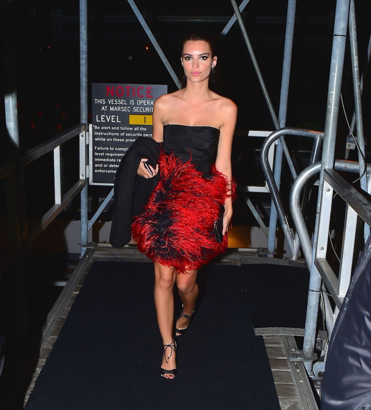 EMILY RATAJKOWSKI Leaves Karl Lagerfeld’s Cruise with Karl Boat Party ...