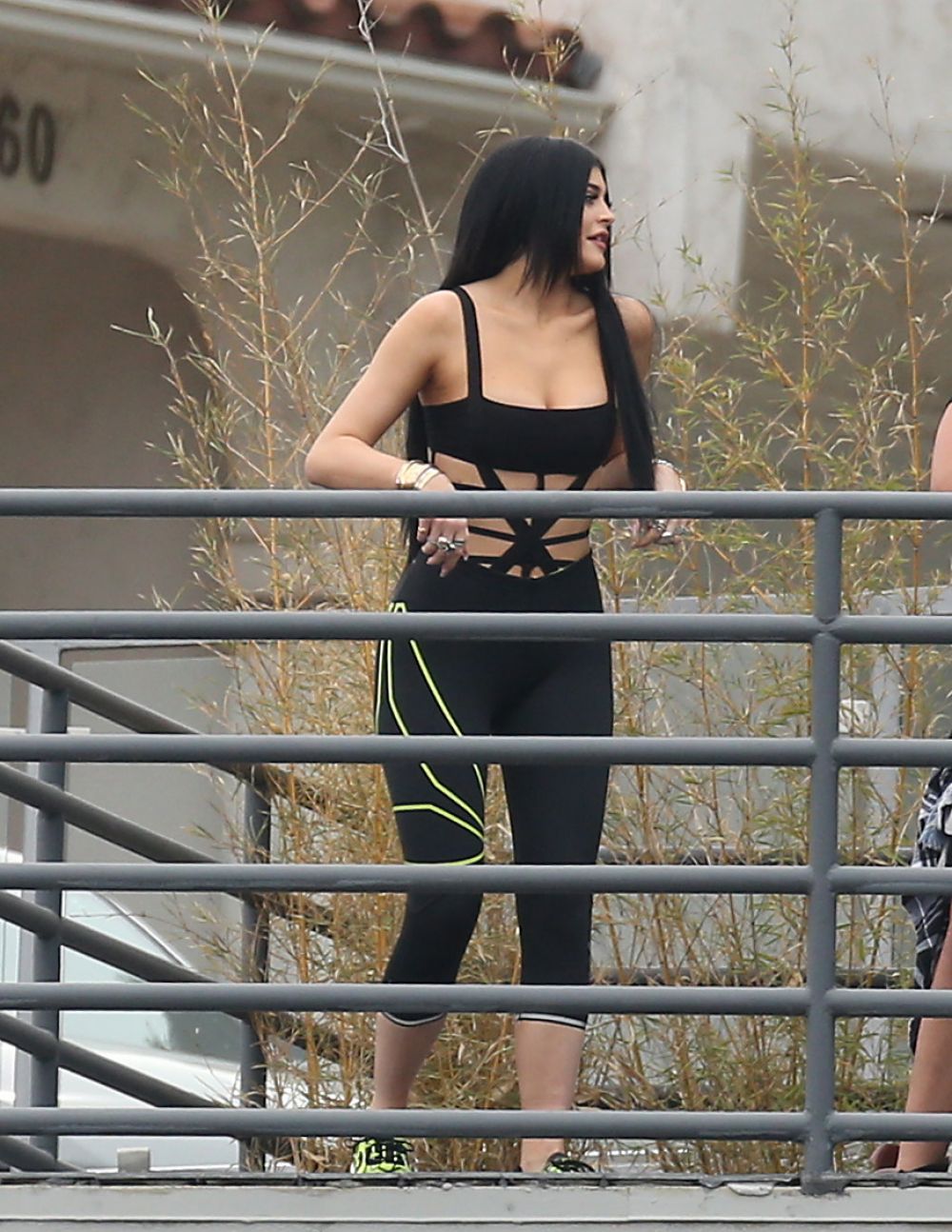 Kylie Jenner In Cutout Swimsuit On The Set Of A Photoshoot In Hollywood Hawtcelebs 
