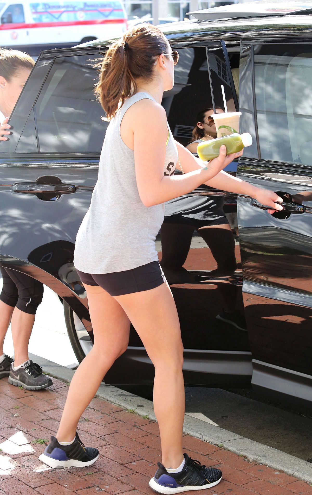 LEA MICHELE in Shorts Out and About in Los Angeles ...