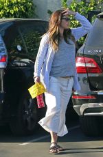 Pregnant JESSICA BIEL Leaves Moonlight Rollerway in Los Angeles