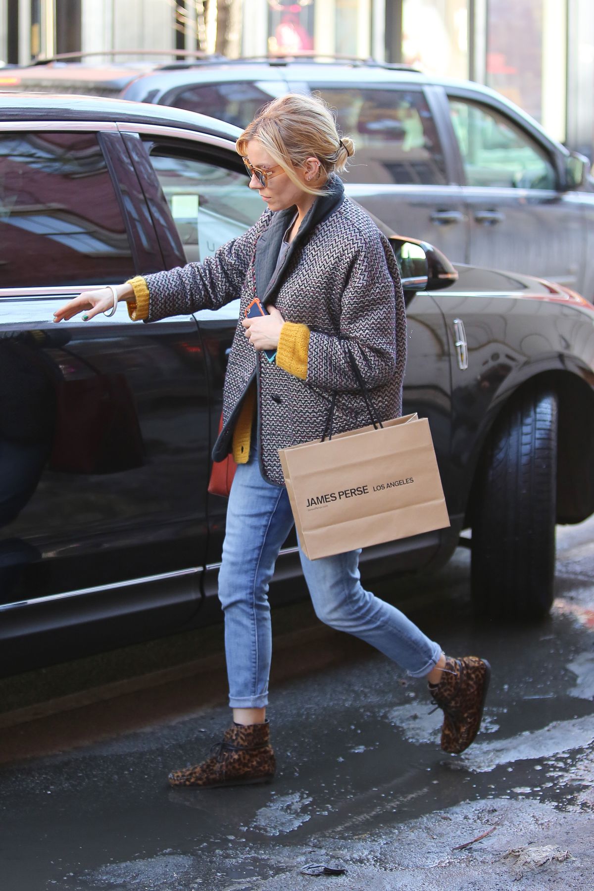 SIENNA MILLER Out Shopping in New York – HawtCelebs