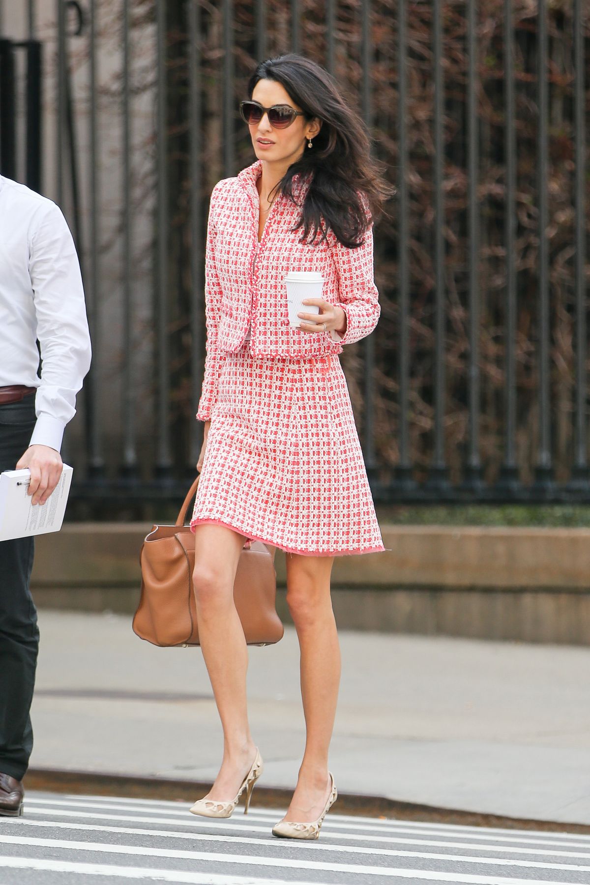 AMAL CLOONEY Out and About in New York – HawtCelebs