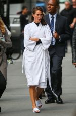 CHRISTY TURLINGTON on the Set of a Photoshoot in New York 04/17/2015