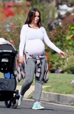 Pregnant JENNIFER LOVE HEWITT Out and About in Los Angeles 04/23/2015