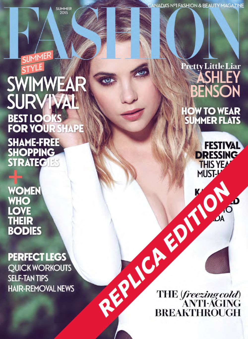 ASHLEY BENSON in Fashion Magazine, Canada Summer 2015 Issue – HawtCelebs