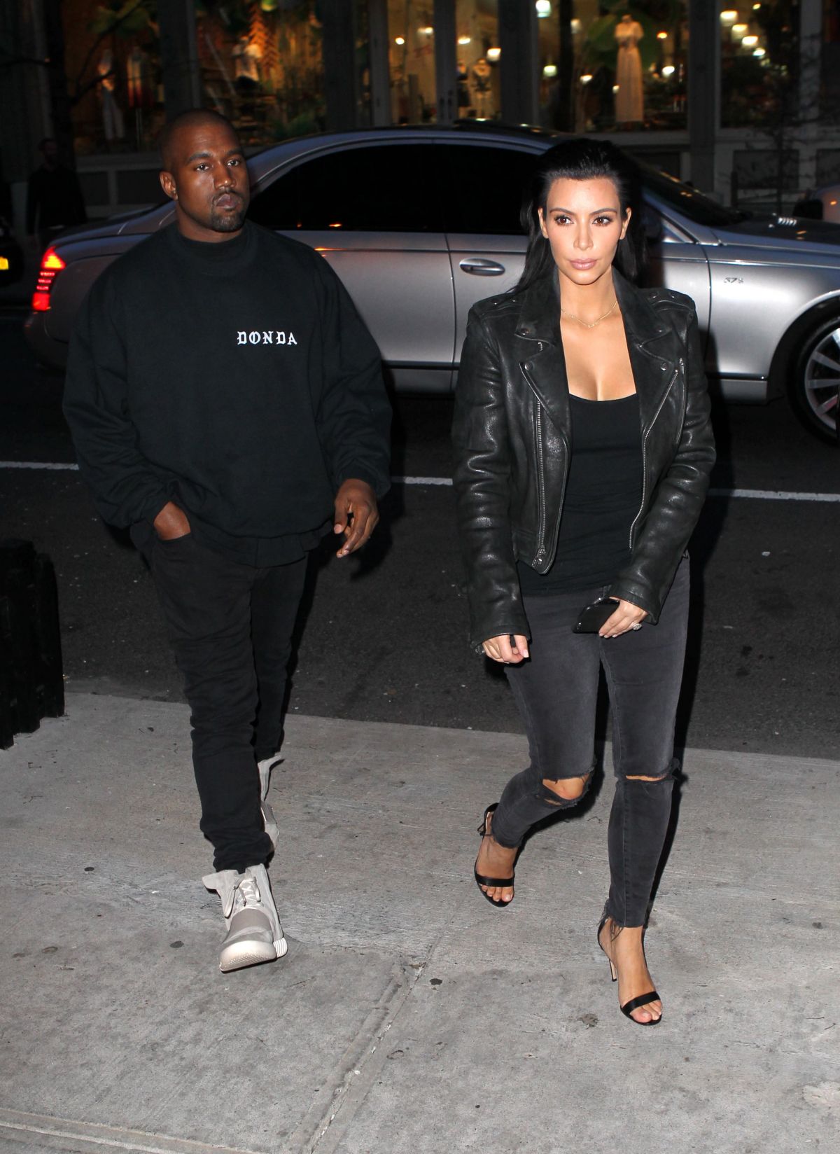KIM KARDASHIAN and Kanye West Out for Dinner in New York 05/02/2015 ...