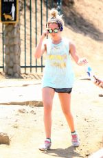 ASHLEY TISDALE at a Gas Station in Los Angeles 07/23/2015