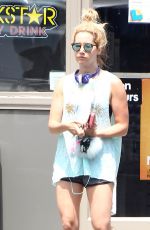 ASHLEY TISDALE at a Gas Station in Los Angeles 07/23/2015