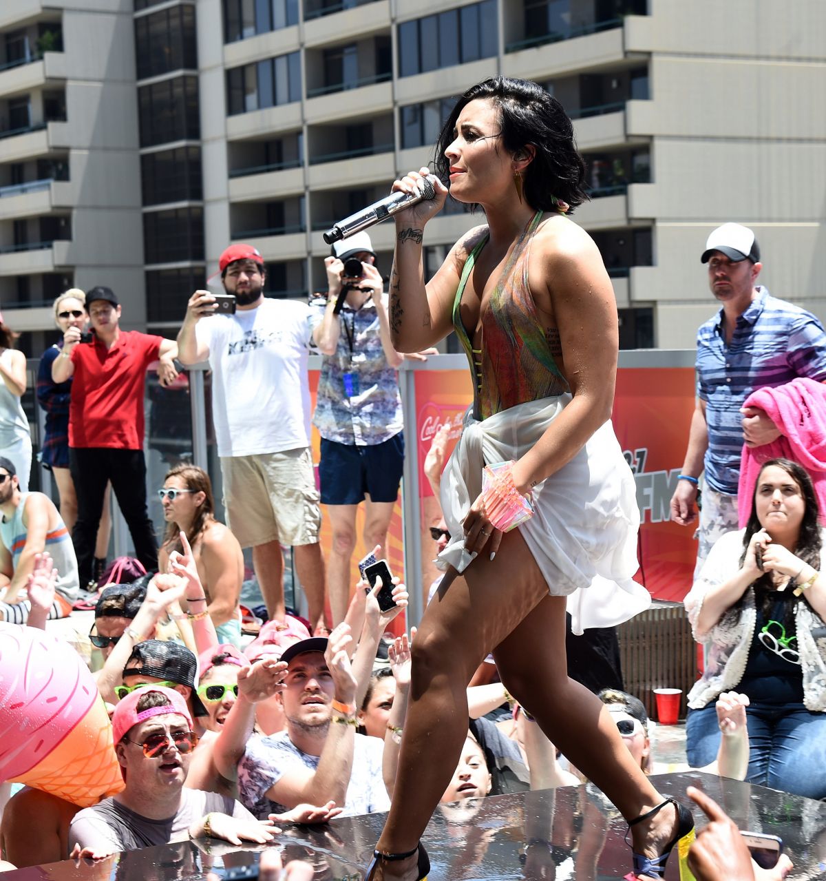DEMI LOVATO at 102.7 Kiis FM Cool for the Summer Pool ...
